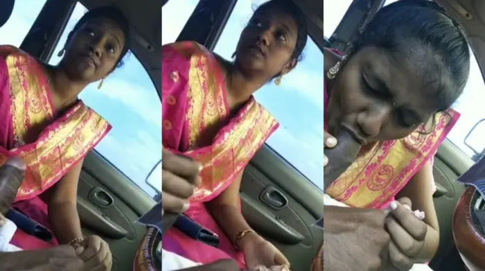 Young Tamil Girl Blowjob and Fucking inside the Car